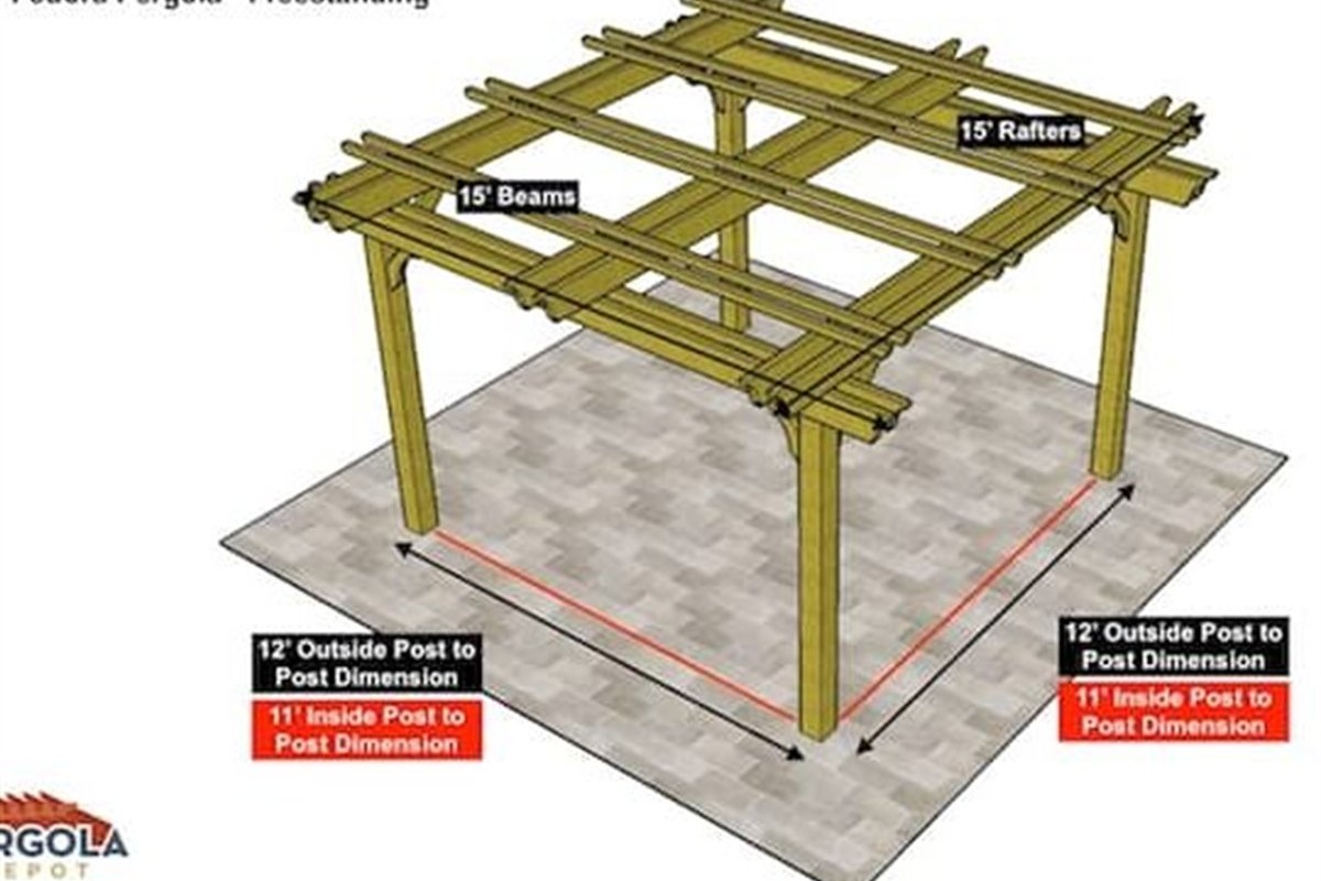 Motorized louvered pergola with louvers half open over a pool deck