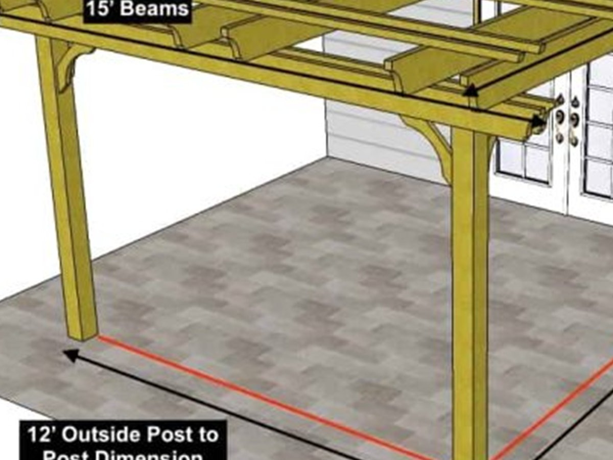 Patio cover designed to match the roofline and trim of an HOA neighborhood home